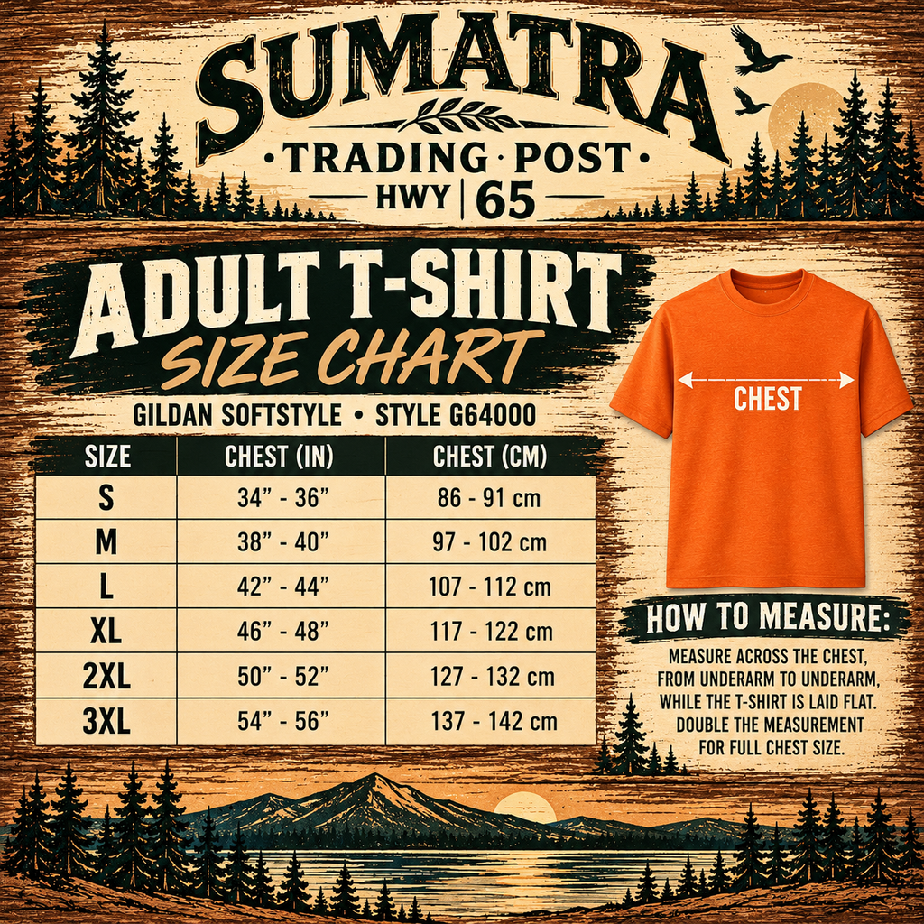 SUMATRA Trading Post Safety Orange Short Sleeve Tee